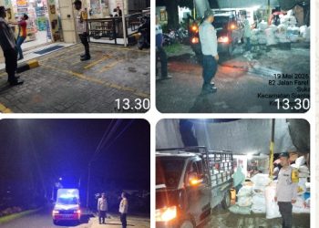 Polseķ Siantar Marihat Laksanakan KRYD Cegah Guantibmas di Wilkumnya.