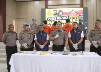 Polres Simalungun Gelar Press Release Narkoba, Satu Pekan Ungkap 11 Kasus, Sita 252 Gram Sabu dan 286 Gram Ganja.