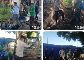 Bhabinkamtibmas Polsek Siantar Martoba Ikuti Gotong Royong Jumat Bersih.