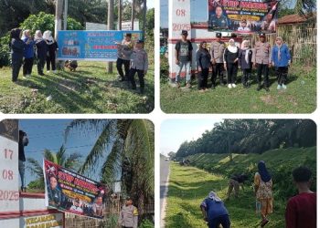 Kapolsek Bosar Maligas Gelar Gotong Royong & Sosialisasi Anti-Narkoba, Warga Nagori Boluk Nyatakan Komitmen Perangi Narkoba.
