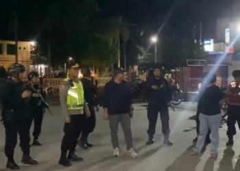 Polres Pematangsiantar Bersama Kompi 2 Batalyon B Sat Brimob Polda Sumut Gelar Patroli BLP Antisipasi Guantibmas.