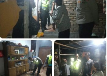 Polsek Siantar Martoba Tinjut Laporan Warga Cek TKP Adanya OTK Masuk Rumah Warga.