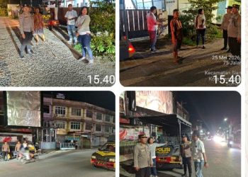 Pastikan Keamanan Malam Hari Polsek Siantar Utara Patroli BLP di Wilkumnya.