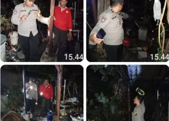Tidak Ada Korban Jiwa, Polsek Siantar Martoba Cek TKP Kebakaran.