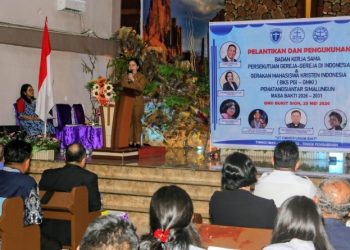 Wali Kota Pematangsiantar Wesly Silalahi, SH, MKn Diwakili Staf Ahli Bidang Pemerintahan Dra. Happy Oikumenis Daely, Hadiri  Pelantikan & Pengukuhan Pengurus Badan Kerja Sama PGI dan GMKI Pematangsiantar-Simalungun Masa Bakti 2026-2031.