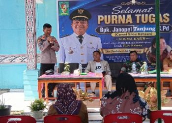 Kapolsek Perkuat Sinergitas di Momen Pelepasan Purna Tugas Camat Silou Kahean.