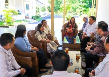 Ketua TP PKK Kota Pematangsiantar Ny Liswati Wesly Silalahi Menerima Audiensi Tanoto Foundation, Organisasi Filantropi.