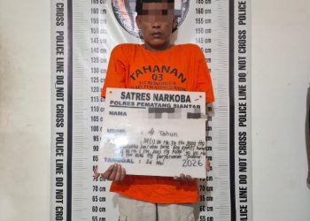 Polres Pematangsiantar Amankan Pemiliki Sabu 1,35 Gram.