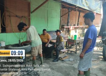 Polsek Siantar Martoba Sambang Kamtibmas Tekankan Pentingnya Partisipasi Jaga Lingkungan.