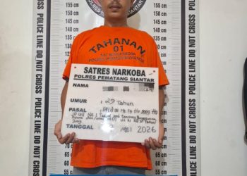 Polres Pematangsianțar Amankan Pemilik Ganja 21,66 Gram di Jalan Sitalasari.