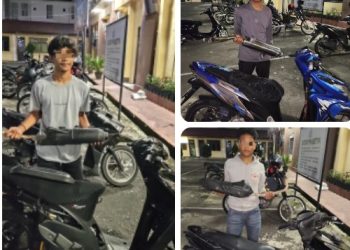 Antisipasi Guantibmas, Polres Pematangsiantar Amankan Empat Sepedamotor Knalpot Brong.