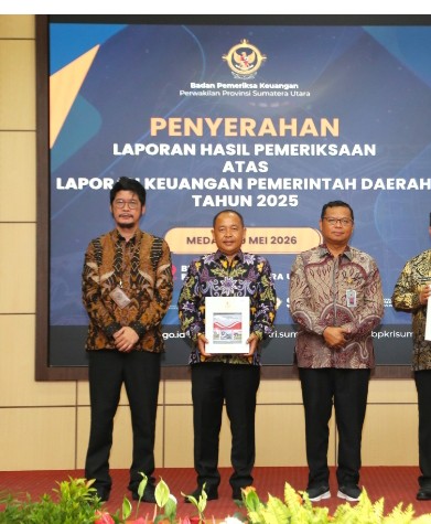 Ketua DPRD Kota Pematangsiantar Timbul Lingga, SH Terima Hasil LKPD TA 2025 Oleh BPK RI Perwakilan ProvSu.