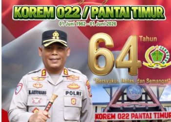 Polres Simalungun Sampaikan Ucapan Dirgahayu Korem 022/Pantai Timur ke - 64 : Sinergi TNI-Polri dalam Semangat Bersyukur, Ikhlas & Semangat.