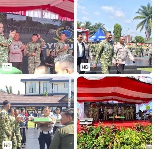 Kapolres Simalungun Beri Kejutan Kue Ultah Aesthetic di HUT Korem 022/Pantai Timur Ke - 64 : Wujud Nyata Sinergitas TNI-Polri yang Solid & Harmonis.