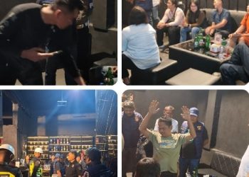 Tim Laser Sat Reskrim Polres Simalungun Gerebek Dua Tempat Hiburan Malam, 18 Orang Dites Urine — Dua Perempuan Positif Narkoba Diamankan.