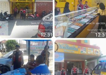 Sat Samapta Polres Pematangsiantar Patroli Rutin & Gatur Lalin Pagi Hari.