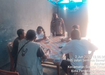 Respon Cepat CC 110, Polsek Siantar Timur Cek TKP Laporan warganya.