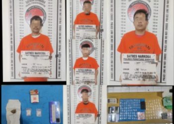 Berantas Peredaran Narkoba, Polres Pematangsiantar Amankan Lima Pemilik Sabu & Ganja.