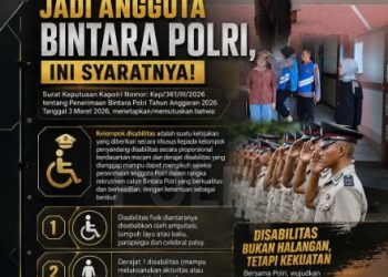 Polri Buka Pintu Lebar Untuk Penyandang Disabilitas : Rekrutmen Bintara 2026 Hadirkan Seleksi Inklusif, Berkeadilan & Setara.
