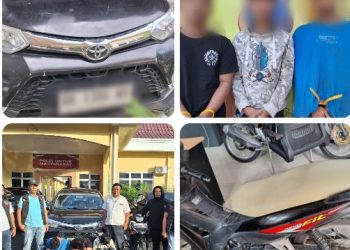 Unit Reaksi Cepat Sat Reskrim Polres Simalungun Beraksi, Tiga Pelaku Curanmor Dibekuk Beserta Mobil Avanza Yang Digunakan Kabur.
