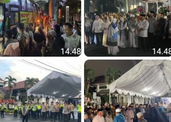 Polres Pematangsiantar Hadiri Penyambutan Jamaah Haji/ Hajjah Indonesia Kota Pematangsiantar Tahun 1447 H/ 2026.