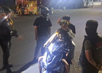 Patroli Polres Pematangsiantar Pada Minggu Malam Amankan Empat Sepedamotor Knalpot Brong.
