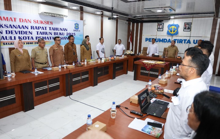 Wali Kota Pematangsiantar Wesly Silalahi, SH, MKn Selaku Kuasa Pemilik Modal (KPM) Hadiri Rapat Laporan Tahunan Perumda Air Minum Tirta Uli dan Penetapan Dividen Tahun Buku 2025.