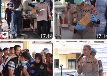Polres Pematangsiantar Gelar Pemusnahan Barang Bukti Narkotika.