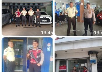 Sat Samapta Polres Pematangsiantar Pengamanan Objek Vital Antisipasi Guantibmas.