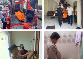 Kapolsek Siantar Barat Cek TKP Temuan Mayat di Kos kosan Jalan Sipirok.