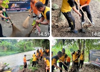 Polres Pematangsiantar Gelar Bhakti Religis Gerakan Indonesia Asri Sambut HUT Bhayangkara Ke - 80 Tahun 2026.