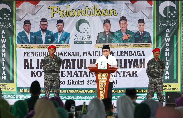 Wali Kota Pematangsiantar Wesly Silalahi, SH, MKn Hadiri Pelantikan Pengurus Daerah (PD) Al Jam’iyatul Washliyah Kota Pematangsiantar Masa Bakti 2026 - 2031.