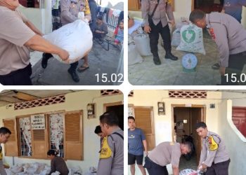 Polsek Siantar Selatan Dampingi Penjualan Hasil Panen Jagung Petani Binaan Ke Bulog.