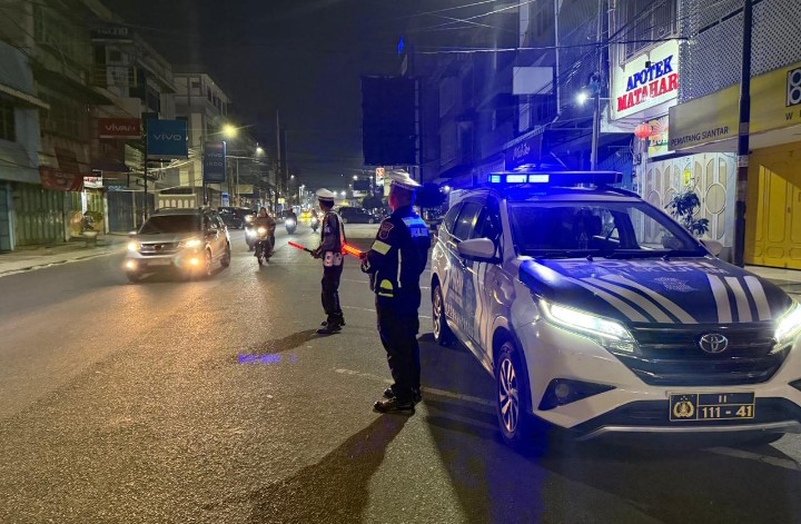 Sat Lantas Polres Pematangsiantar Laksanakaan Patroli BLP Guna Memelihara Kamseltibcarlantas.