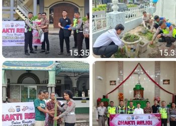 Sambut HUT Bhayangkara Ke - 80 Tahun 2026, Polres Pematangsiantar Laksanakan Bhakti Religi.