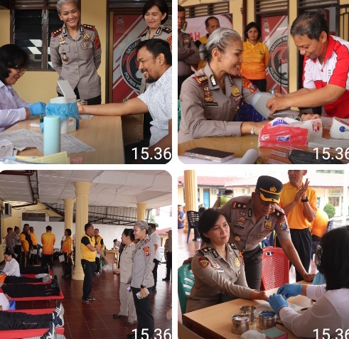 Polres Pematangsiantar Laksanakan Donor Darah Sambut HUT Bhayangkara Ke - 80 Tahun 2026.