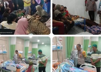 Reaksi Cepat Polsek Bandar Huluan Tangani Tragedi Petir : Seorang Ibu Meninggal, Suami Dirawat di ICU, Tiga Anak Selamat.