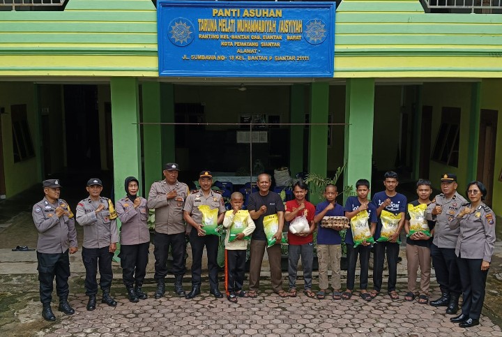 Sambut HUT Bhayangkara Ke - 80 Tahun 2026, Polsek Siantar Barat Kunjungi Panti Asuhan.