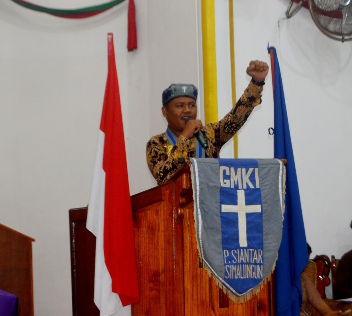 Ketua GMKI Pematangsiantar-Simalungun Yova Ivo Cordiaz Purba.