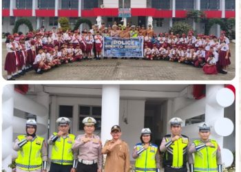 Dedikasi Tinggi, Kanit Gakkum Lantas Polres Simalungun Jadi Irup, Ajarkan Keselamatan Berlalu Lintas Ke Siswa SD.