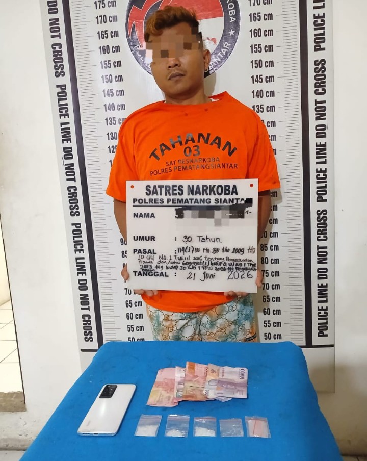 Gagalkan Peredaran Sabu 4,43 Gram
Polres Pematangsiantar Amankan Pemilik di Jalan Viyata Yudha.