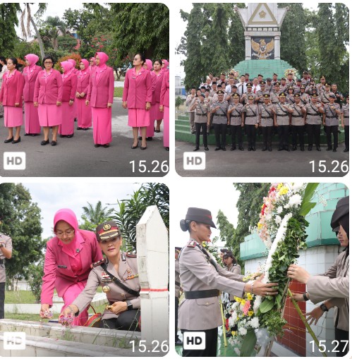 Sambut HUT Bhayangkara Ke - 80 Tahun 2026, Polres Pematangsiantar Ziarah & Tabur Bunga di Taman Makam Pahlawan .