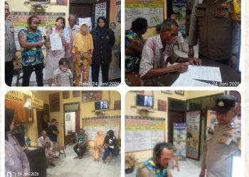 Keributan di Gang Langgar, Berujung di Polsek Siantar Barat Dengan Mediasi.