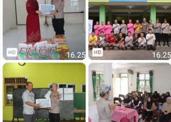 Sambut HUT Bhayangkara Ke - 80, Polres Pematangsiantar Berikan Baksos di Panti Asuhan.