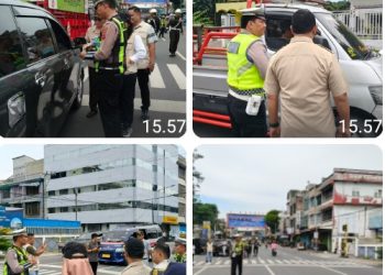 Sat Lantas Polres Pematangsiantar Gelar Razia Gabungan Kepatuhan PKB Tahun 2026.