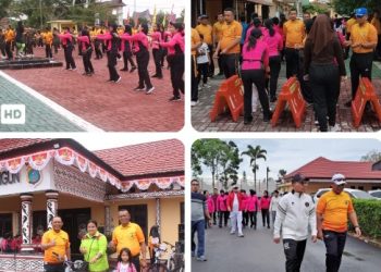 Semarak Hut Bhayangkara Ke - 80 : Kapolres Simalungun Gelar Olahraga Bersama & Lucky Draw, Forkopimda Hingga Bupati Turun Langsung Meriahkan Acara.