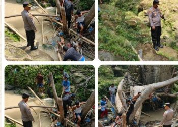 Warga Tanah Jawa Hanyut Di Sungai Bah Tongguran, Kapolsek Banuara Manurung Turun Langsung Pimpin Pencarian.