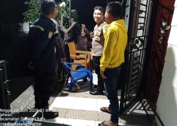 Polsek Siantar Utara Cek Keluhan Warga Jalan Kabu Kabu Tinjut Laporan CC 110.