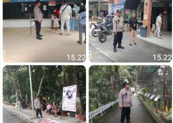 Polsek Siantar Barat Patroli Siang Hari di Objek Vital & Tempat Umum Antisipasi Gunatibmas.