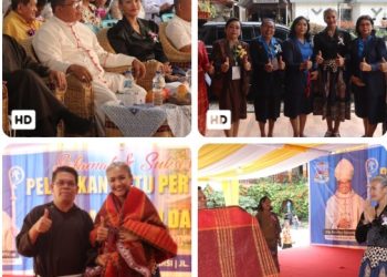 Kapolres Pematangsiantar Hadiri Peletakan Batu Pertama & Penggalangan Dana Gereja ST. Klara Pematangsiantar.